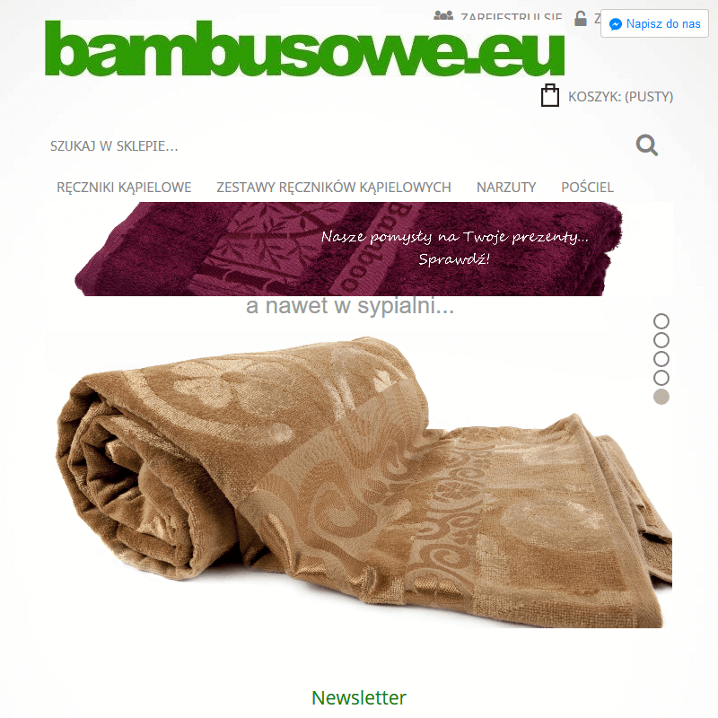 Ręcznik bambusowy dla niemowlaka